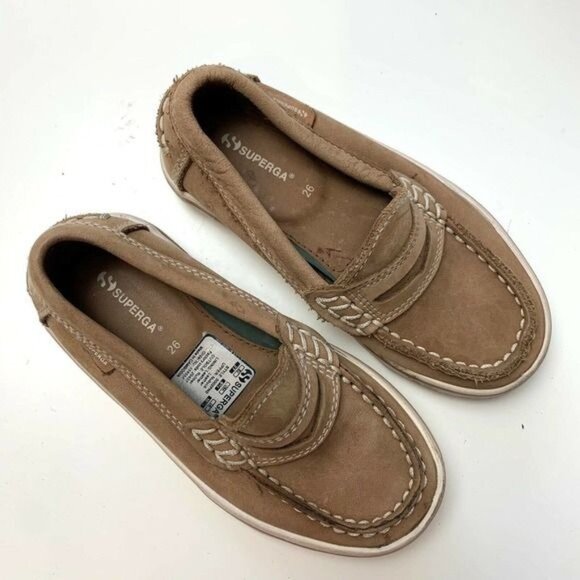 Superga • Tan Suede Loafers - Picture 2 of 9